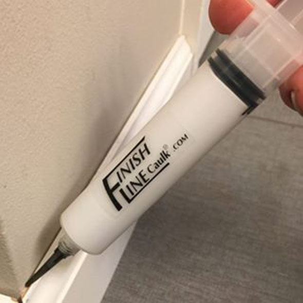 Finish Line Caulk System an Easy to Fill and Use Precision Applicator