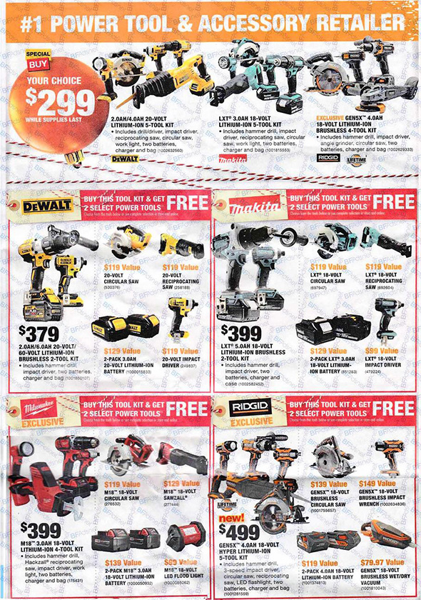 Home Depot Black Friday 2017 Tool Deals