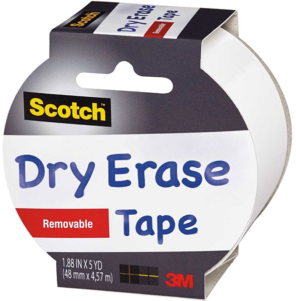 Write on Any Surface with Scotch Chalkboard and Whiteboard Tapes