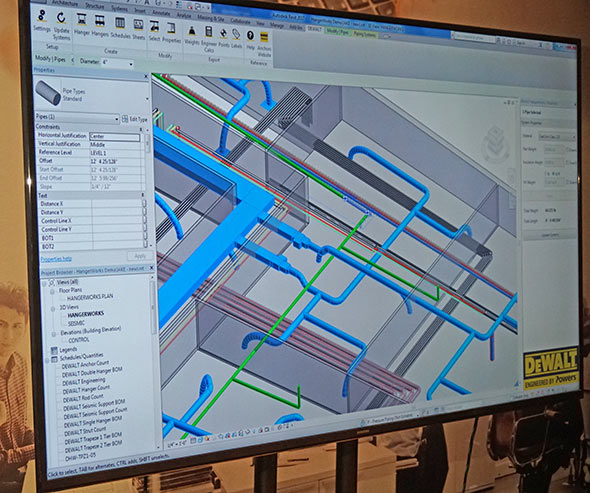 Dewalt Hangerworks example screen