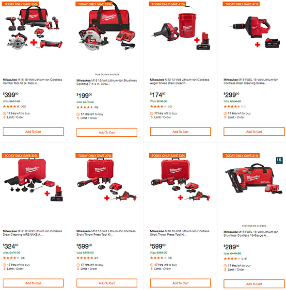 Milwaukee Cordless Power Tool Deals of the Day (7/3/2019)