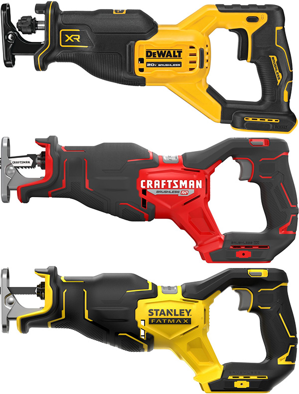 Dewalt Craftsman and Stanley FatMax Brushless Reciprocating Saws