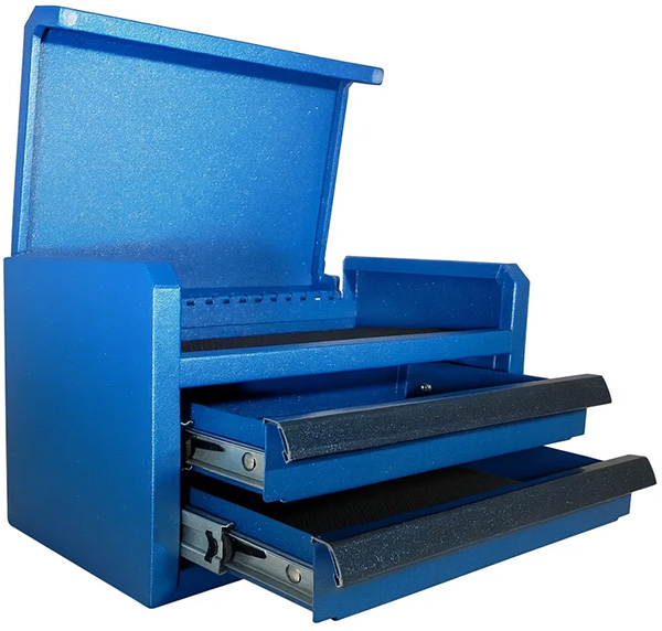 Hyper Tough Mini Tool Box with Blue Sparkle Color