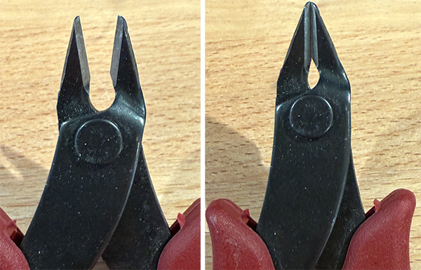 Klein Flush Cutters Tip Closeup